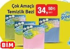 MR. GREEN ÇOK AMAÇLI TEMİZLİK BEZİ